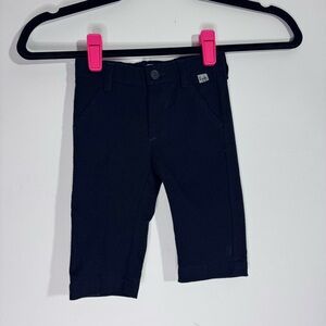 Il Gufo Baby Boys Navy Dress Pants, 6 Months, Adjustable Waist